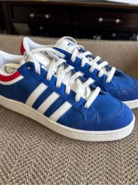 Adidas Americana Royal Blue and White Low-Top Sneakers Sz 12